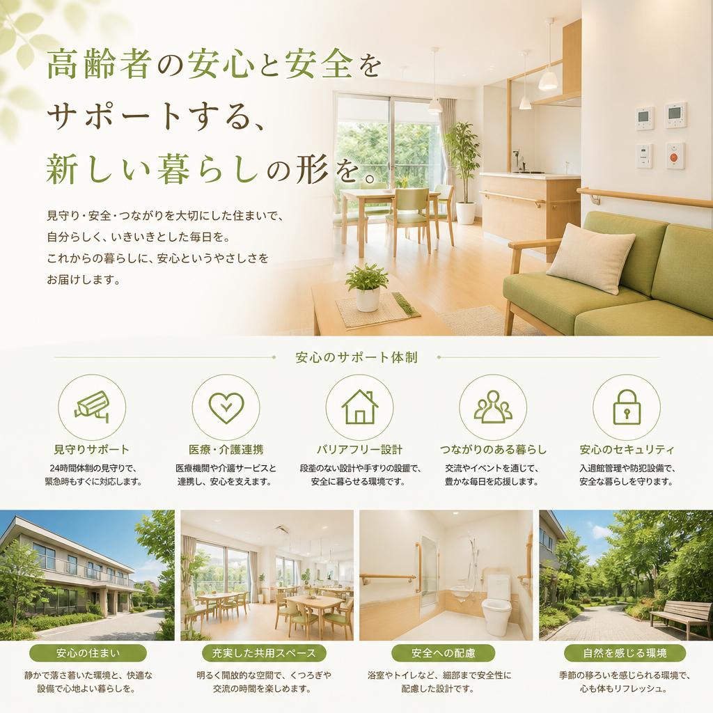 高齢者の安心と安全をサポートする、新しい暮らしの形を。