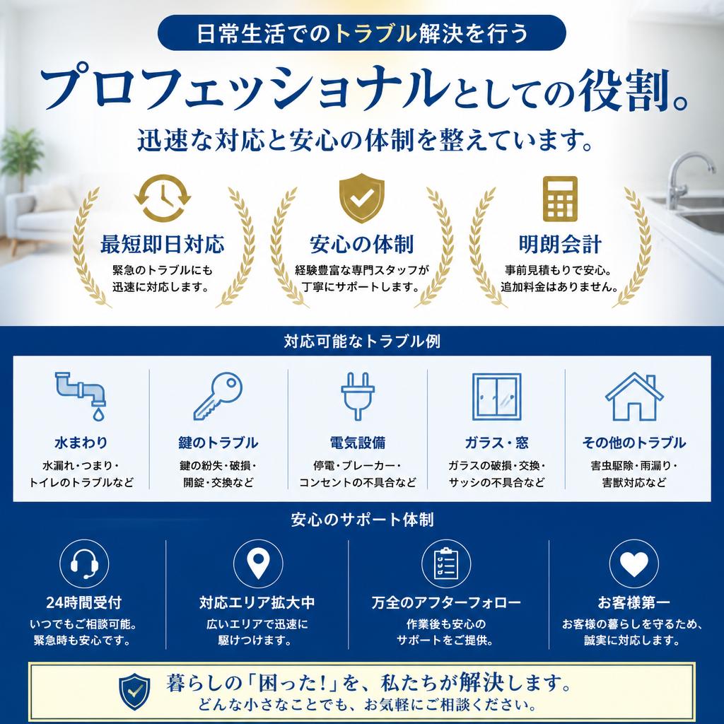 トラブル解決のプロフェッショナル